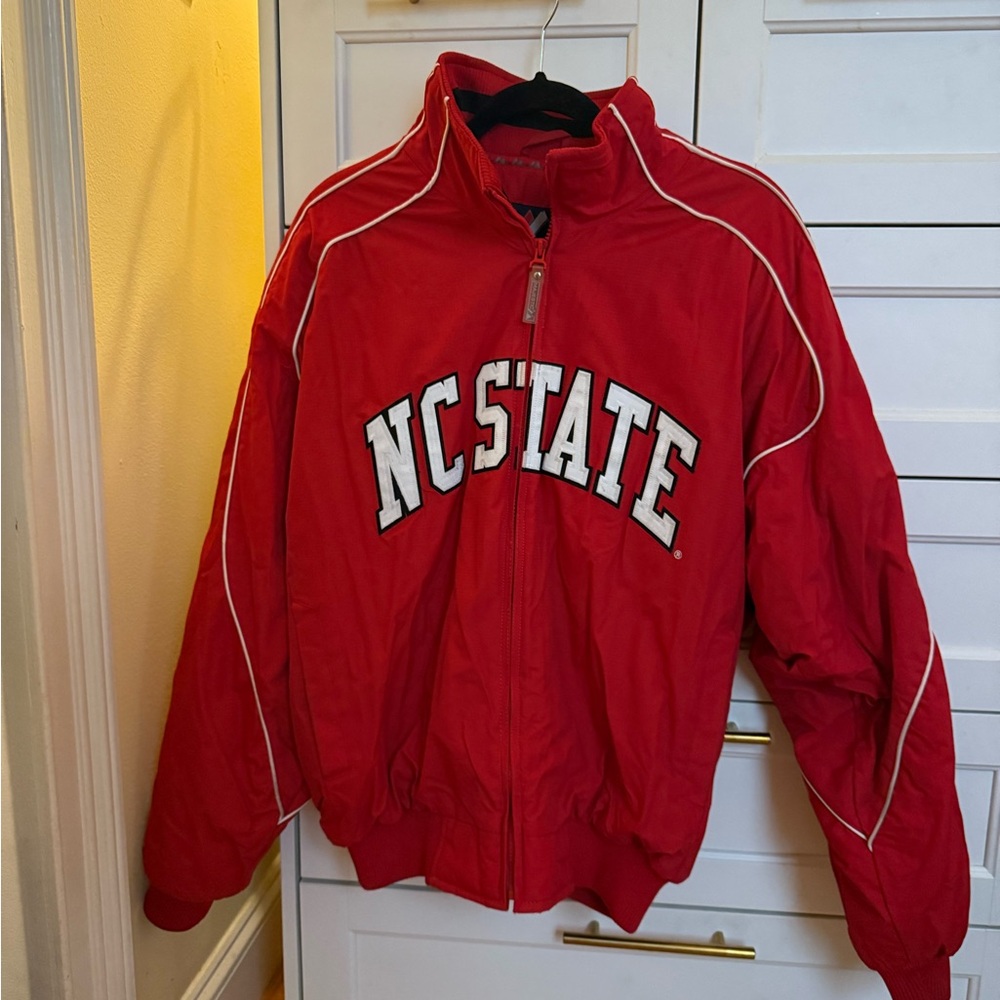 NC State Majestic Bomber Red Jacket